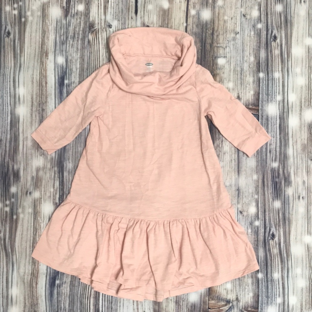 Kids cowl neck 3/4 sleeve dress